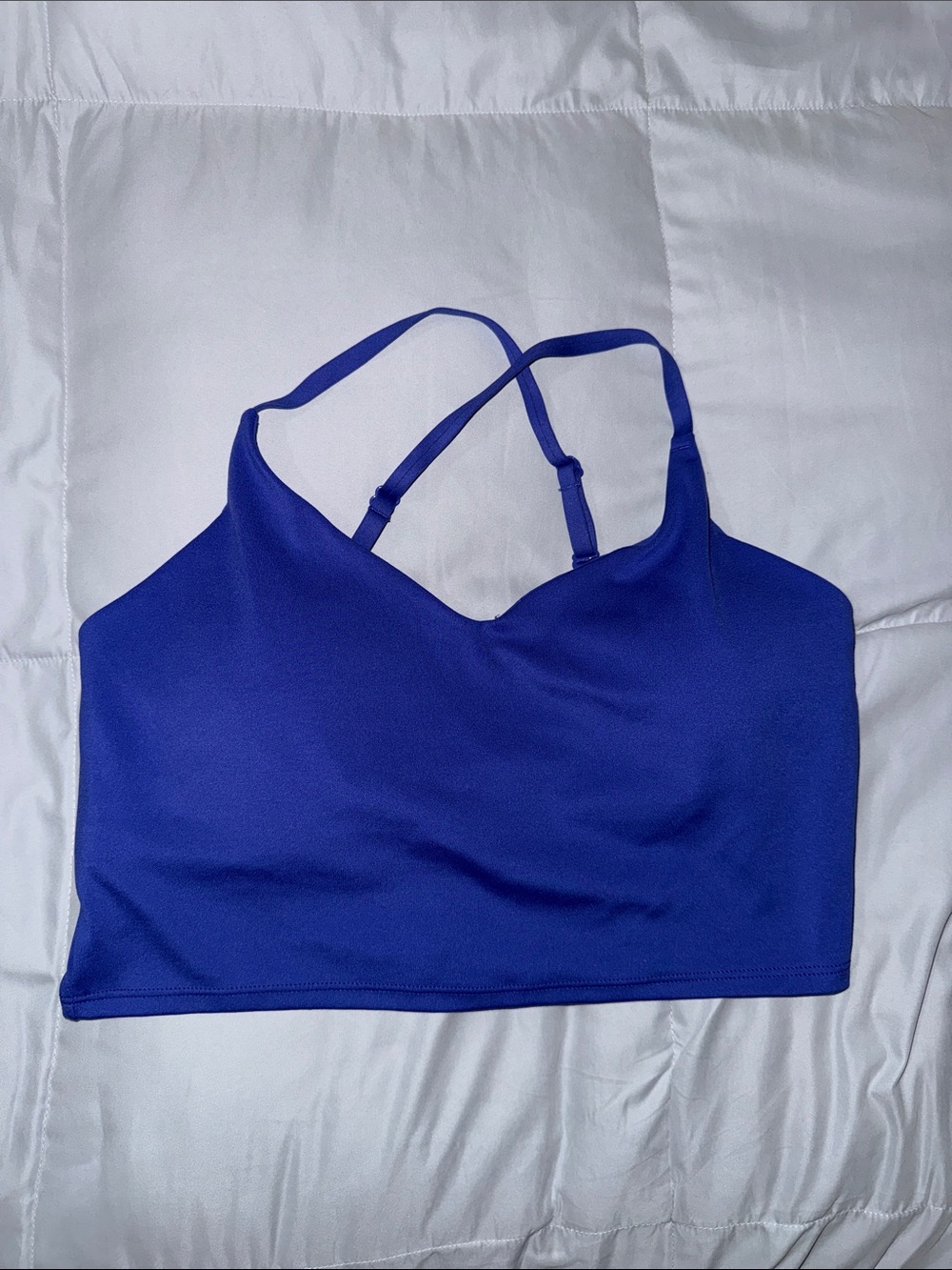Elation Longline Bra size M color Lazurite Blue